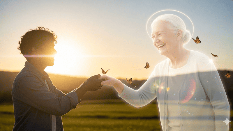 Mơ thấy người thân đã mất cười vui vẻ